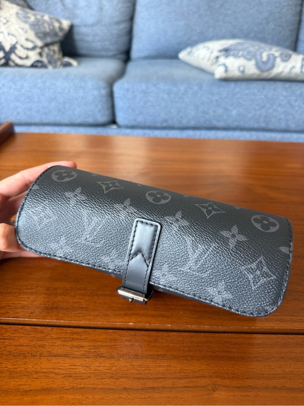 Louis Vuitton Black Monogram watch roll watch case - Picture 3 of 3